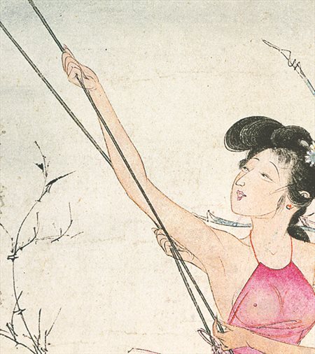 新田-胡也佛的仕女画和最知名的金瓶梅秘戏图
